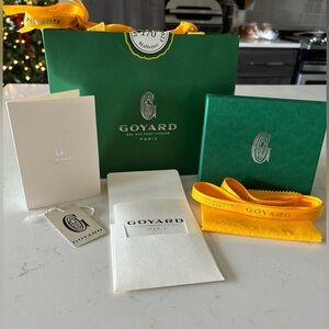 Goyard gift packaging set. Authentic